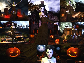 Download Free Vampira Halloween Wallpapers