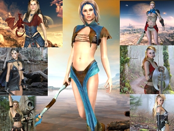 Download Warrior Girls Wallpaper