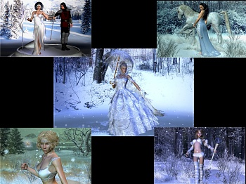 Download Snow Princess Widescreen Wallpaper