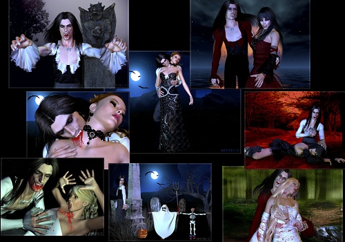 3d wallpaper vampire. Thirteen 3D fantasy images of